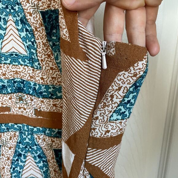 FREE PEOPLE Serves You Right Printed Maxi Dress in Mint Size 2 - Picture 7 of 8